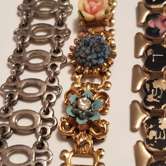 10  Bracelets, items # A-1268-1277,. wt. 256 grams. - Picture 7 of 12